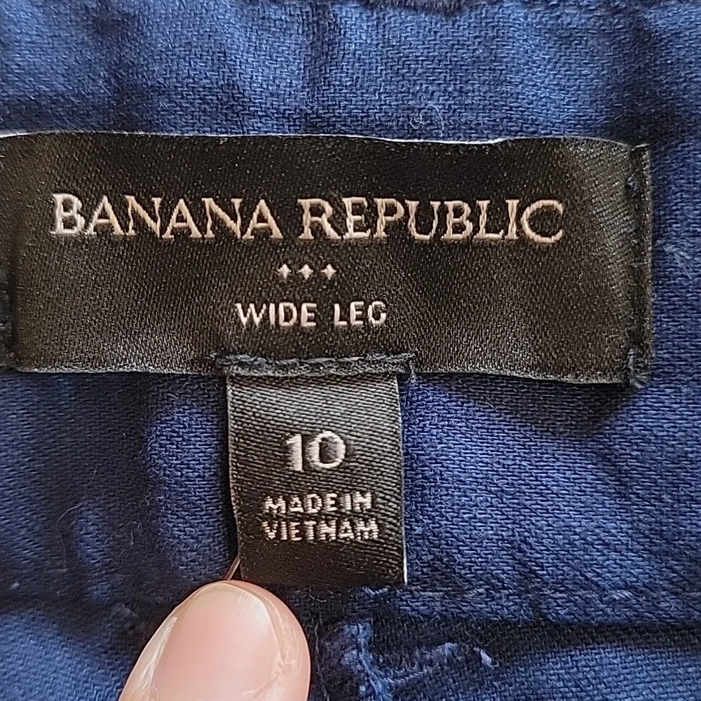 Women's Banana Republic Wide‎ Leg Pants, Navy, Size 10, NWT